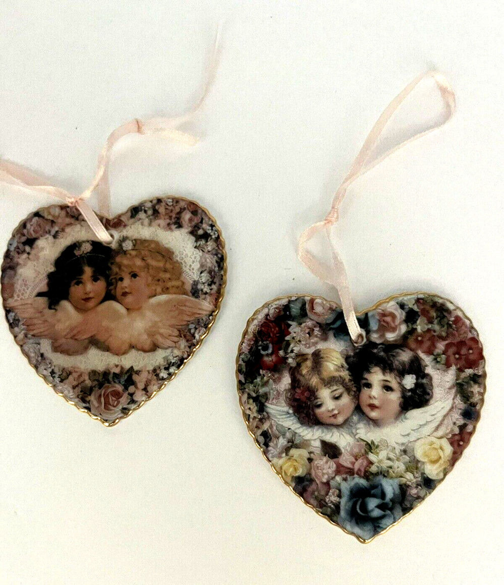Bradford Editions Sweetness & Grace Goodness & Hope Heavenly Hearts Ornaments